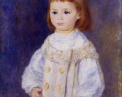 皮埃尔 奥古斯特 雷诺阿 : Child in a White Dress, Lucie Berard